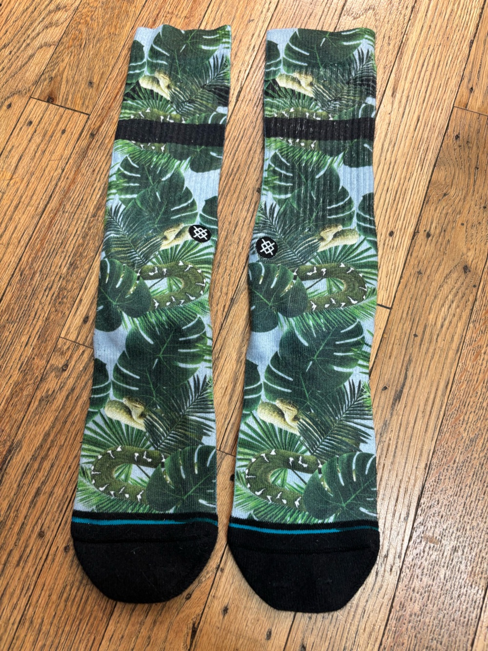 Stance Men's snake and leaf Crew Socks